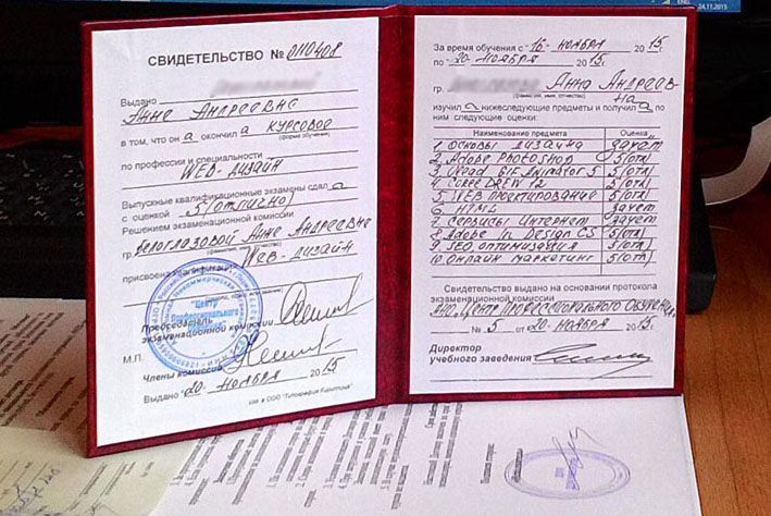 О Нас Свидетельство курсы в Перми